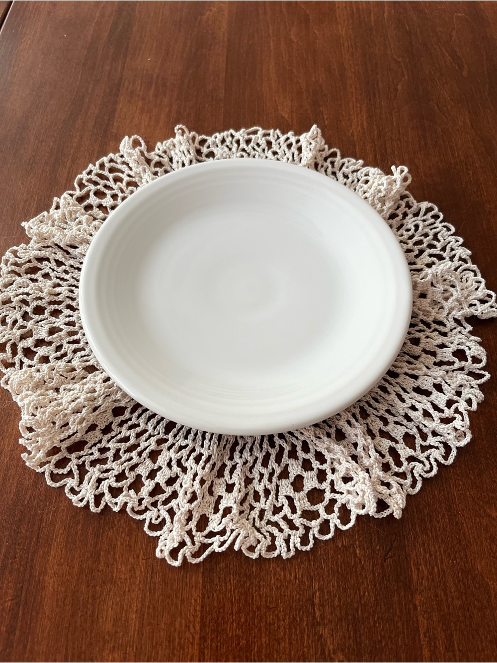 Fiesta White 7 1/4” Plate NEW